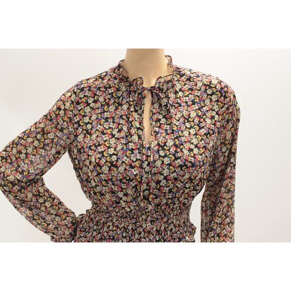 Dress Forum Los Angeles Women Small Floral Boho Mini Dress Forest Fairy Romantic - Picture 5 of 9